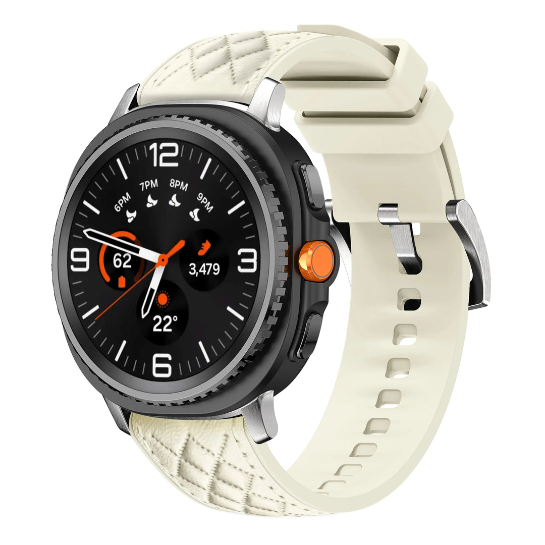 Quilted Leather Sports Band For Samsung Watch 8