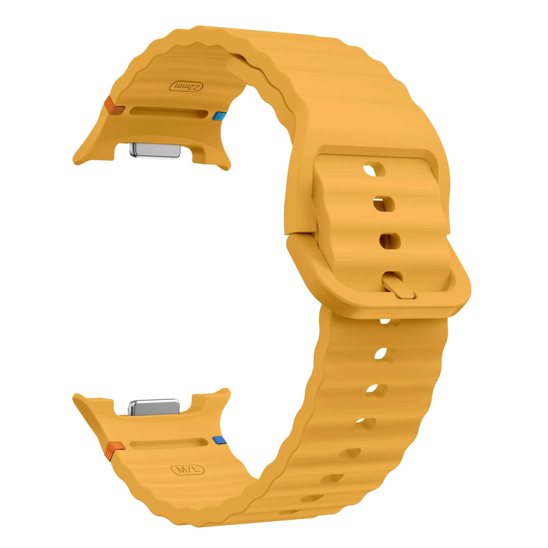 Silicone Sports Band For Samsung Watch 8 Yellow / galaxy watch 8 40mm 200000049:1714056674#yellow;200000051:100016950#galaxy watch 8 40mm;200007763:201336100