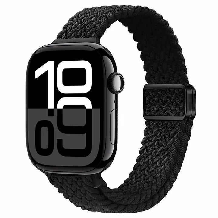 Slim Braided Magnetic Sports Watch Band 38mm / 40mm / 41mm / 42 mm  (S10) / Black DP2410141S01