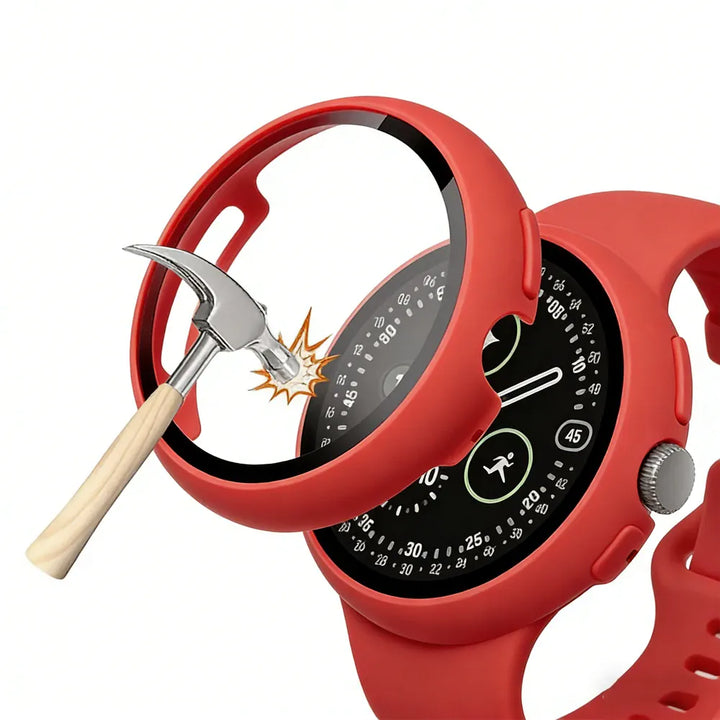 Tempered Glass Case For Google Pixel Watch Pixel Watch 4 45mm / Red DX25011132L08
