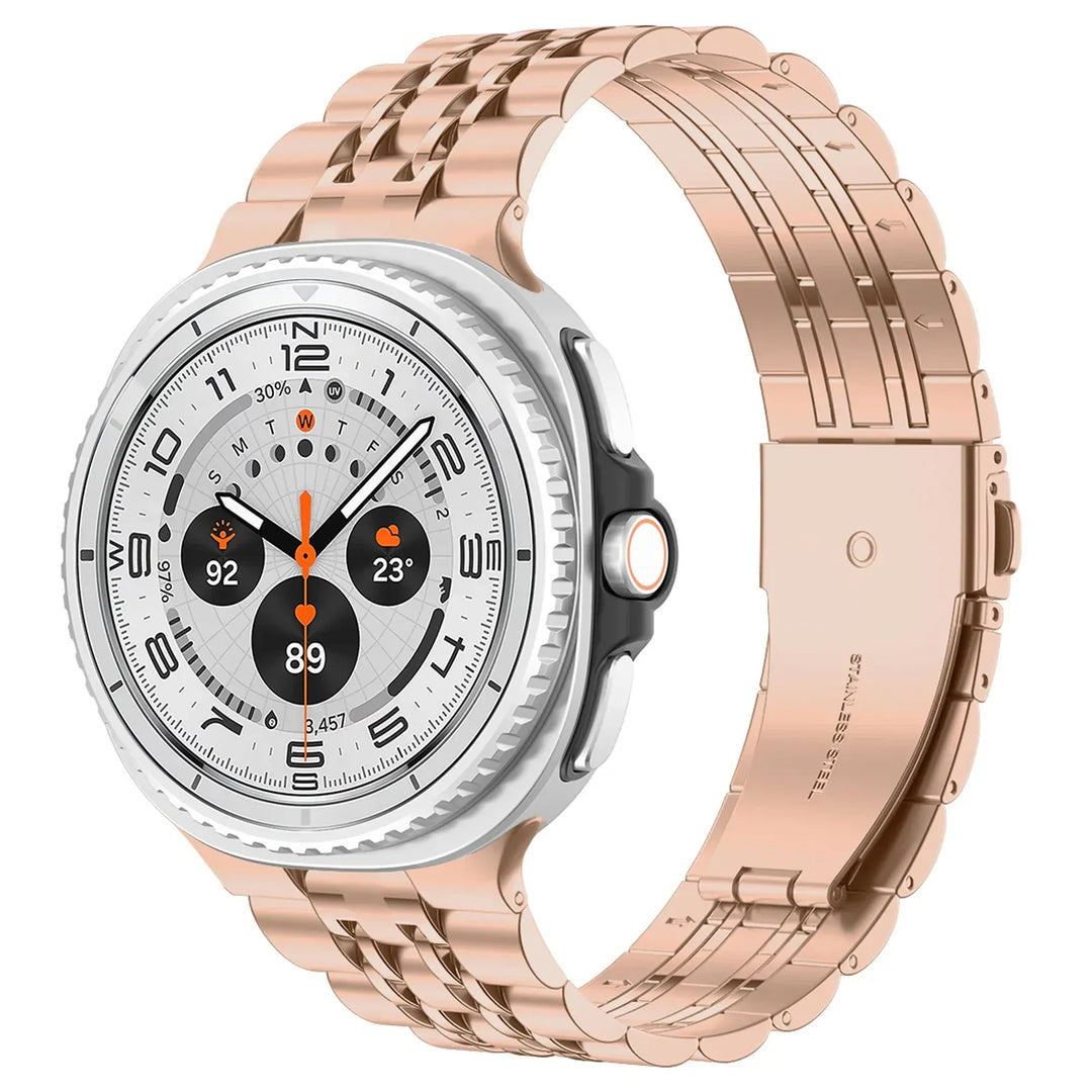 Slim Stainless Steel Bracelet Band For Samsung Watch 8 Galaxy watch 8 40mm / Rose gold DX250705104&DP204130301