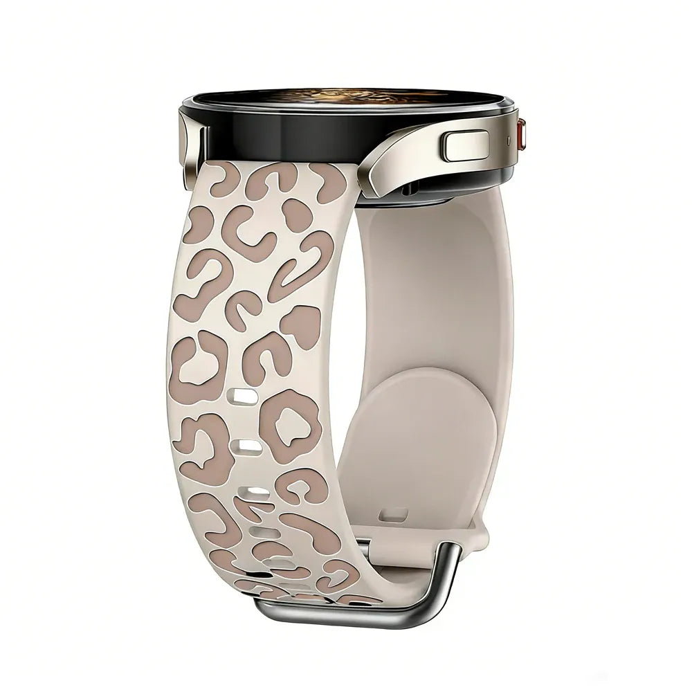 Leopard Sports Band For Samsung Watch Galaxy 4 40mm 44mm / Starlight pink DX251210112