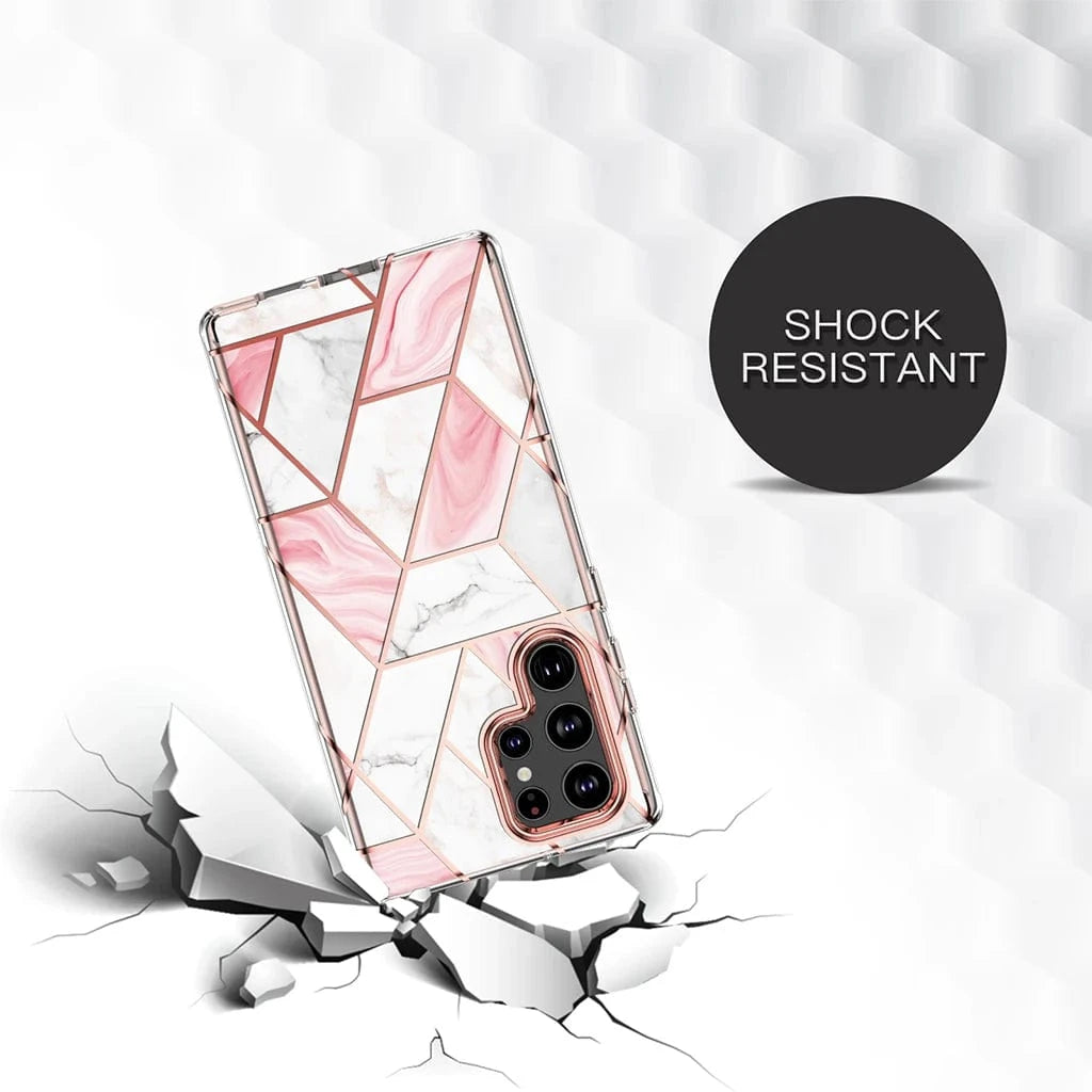 Marble Geometric Case For Samsung Galaxy
