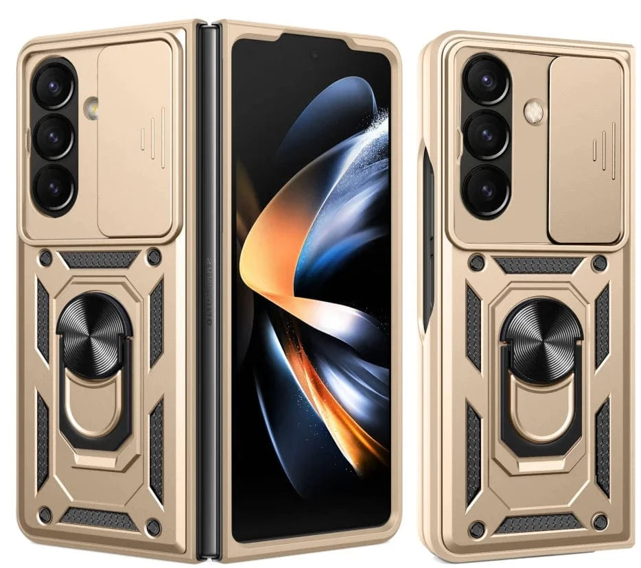 Magnetic Shockproof Case With Camera Cover For Samsung Z Fold Galaxy Z Fold 4 / Gold 10:477#for Galaxy Z Fold 4;14:350850#Gold