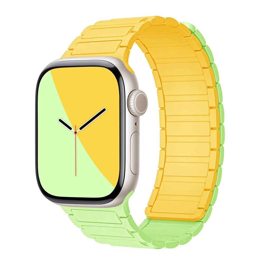 Magnetiskt silikon Klockarmband
