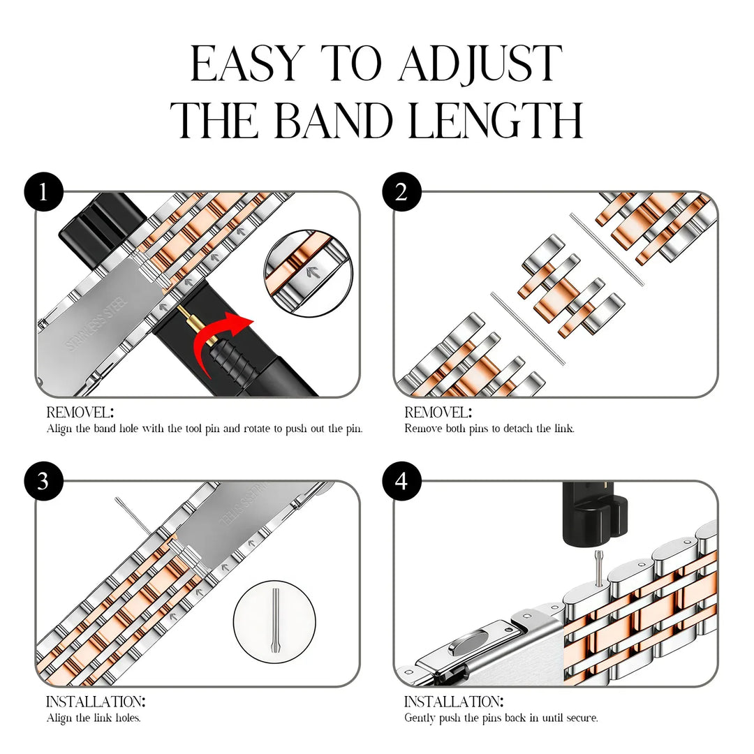 Slim Stainless Steel Bracelet Band For Samsung Watch 8