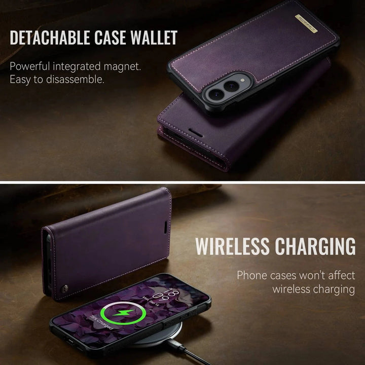 RFID Detachable Leather Card Holder Case For Samsung S Series