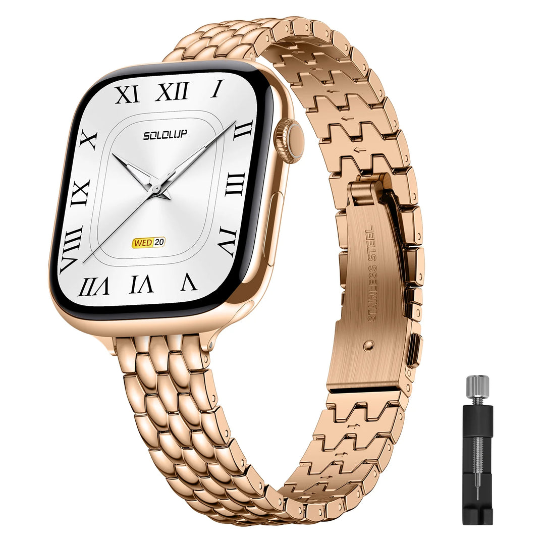 Pebble Link Stainless Steel Watch Band