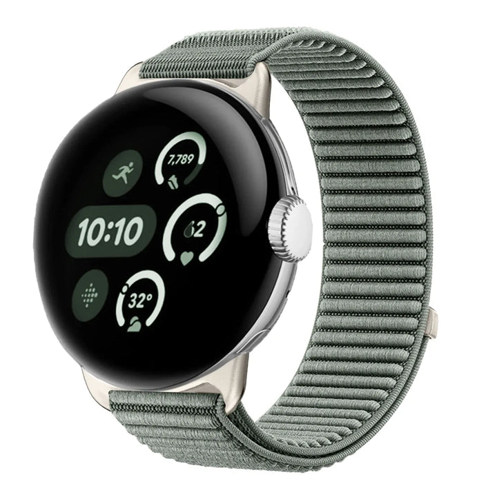 Nylon Band For Google Pixel Watch Grayish green / Pixel Watch 1 41mm DX2512272S09