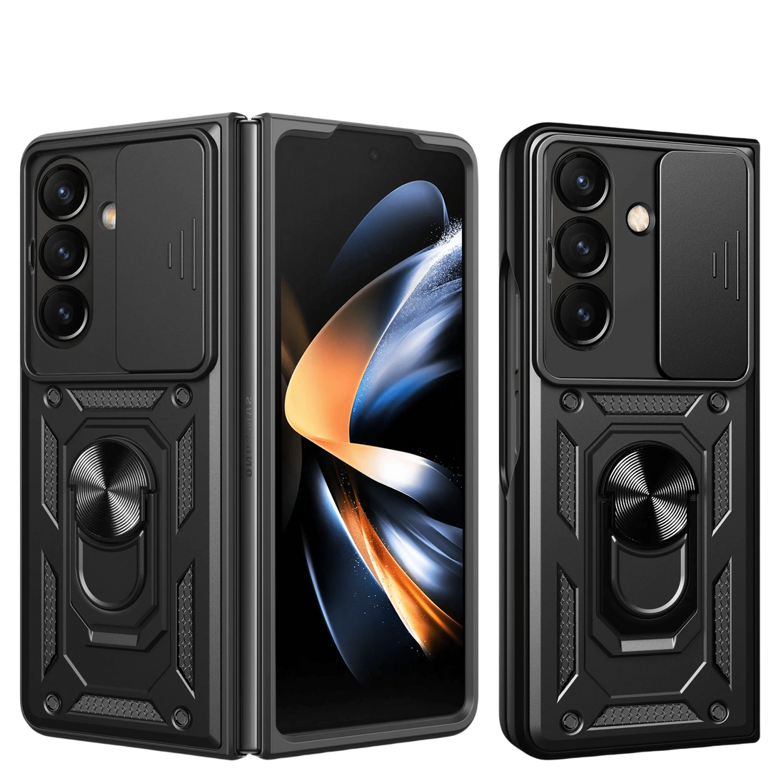 Magnetic Shockproof Case With Camera Cover For Samsung Z Fold Galaxy Z Fold 4 / Black 10:477#for Galaxy Z Fold 4;14:193#Black