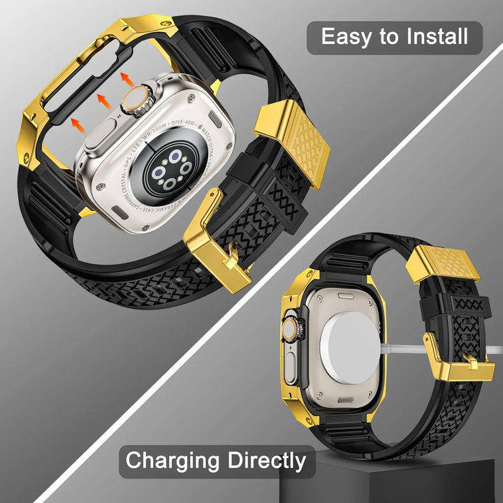 Tactical Watch Band With Shockproof Case