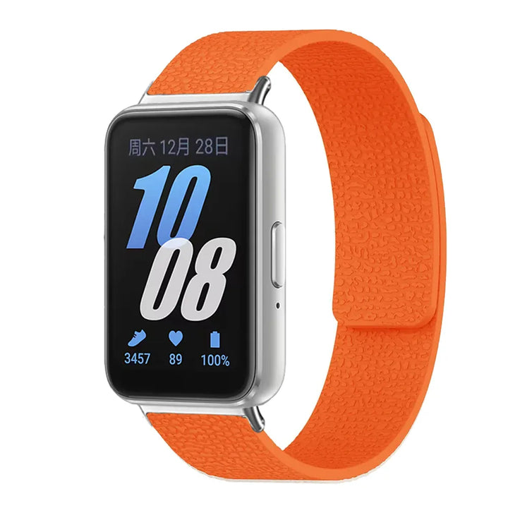 Silicone Magnetic Loop Band For Samsung Fit 3 Orange / China Mainland / for Galaxy fit 3 200000049:5057746941#Orange;200000051:100016945#for Galaxy fit 3;200007763:201336100