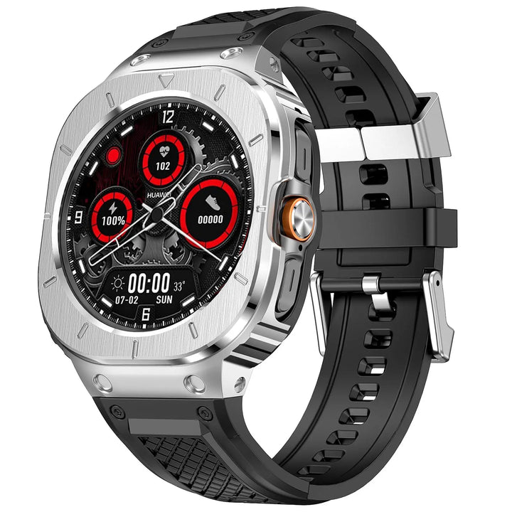 Tactical Band With Shockproof Case For Samsung Watch Ultra Silver / galaxy ultra 47mm 200000049:193#silver;200000051:100016949#galaxy ultra 47mm;200007763:201336100