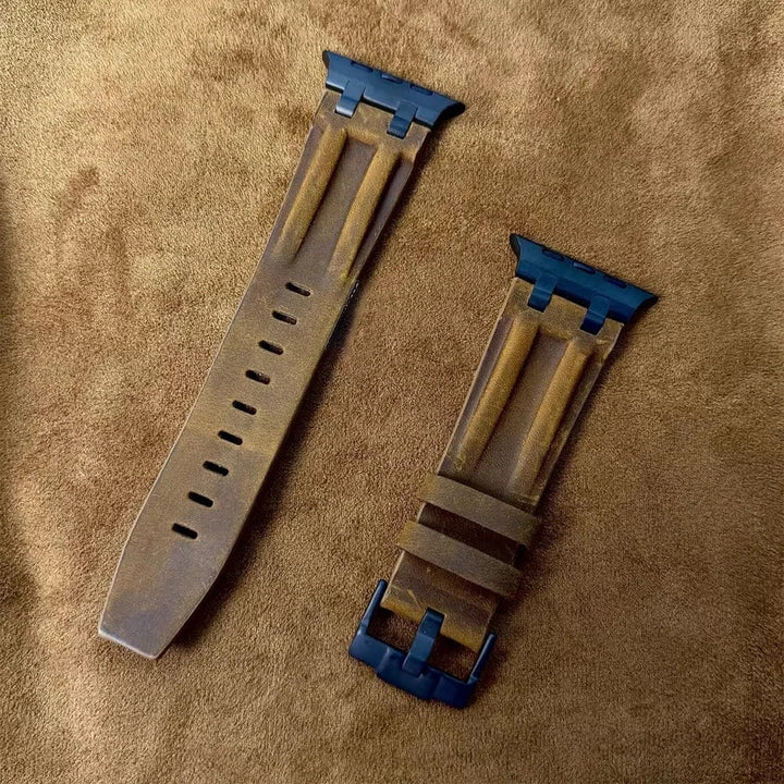 Brushed Leather Watch Band