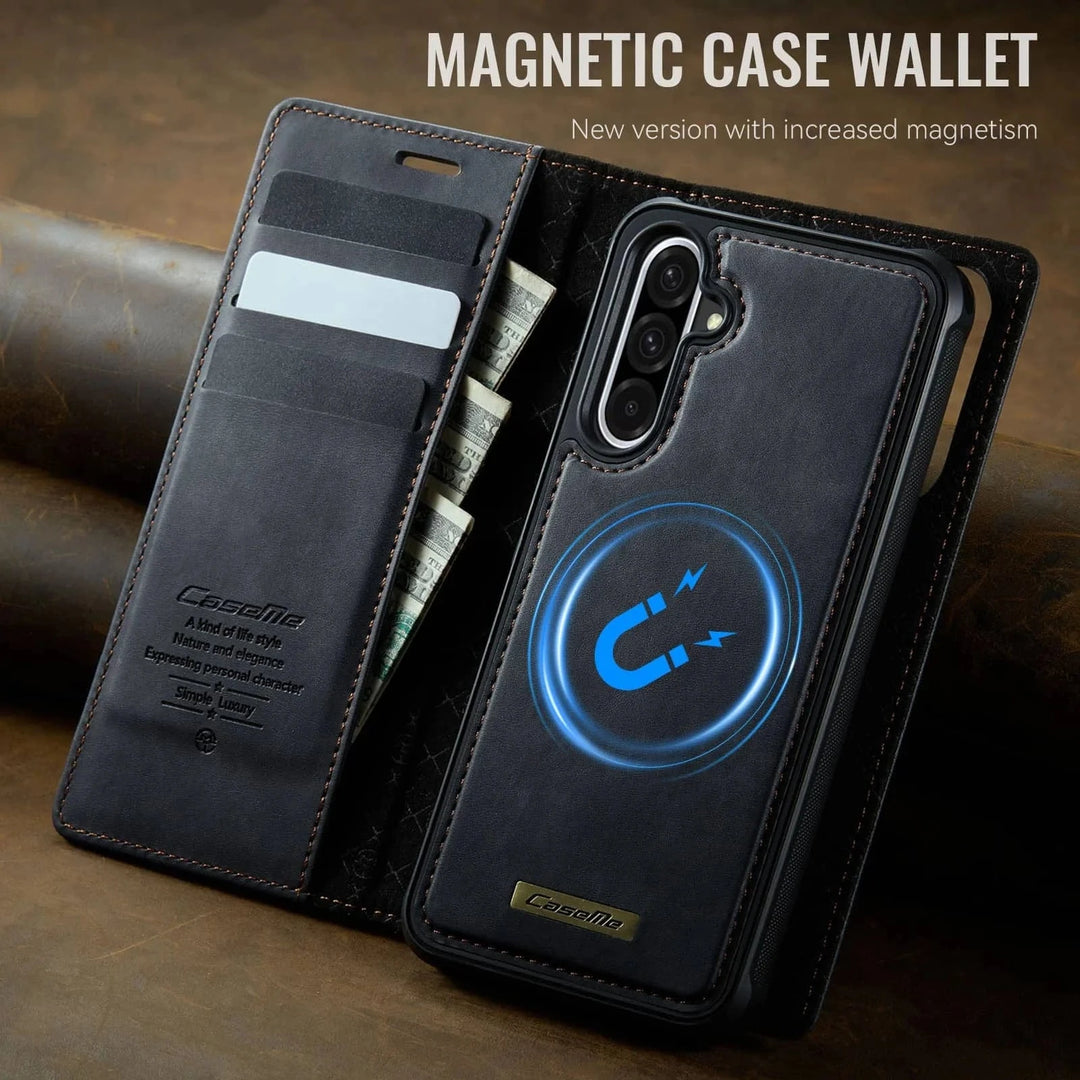 RFID Detachable Leather Card Holder Case For Samsung A Series
