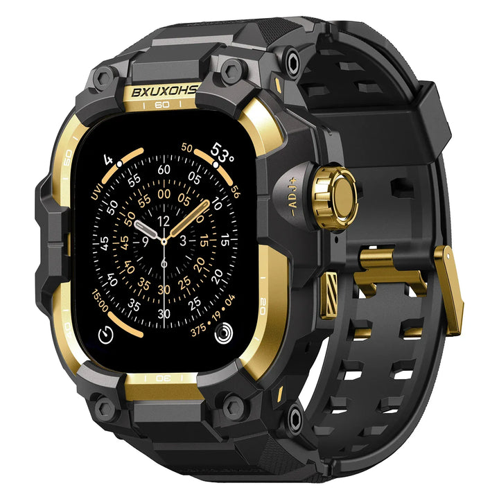 Tactical Watch Band With Built In Case Black-Gold / 49mm Ultra 3 2 1 200000049:1178274895#Black-Gold;200000051:100016950#49mm Ultra 3 2 1;200007763:201336100