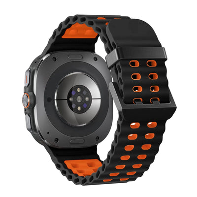 Rugged 2 Tone Sports Watch Band For Samsung Watch 7 Ultra