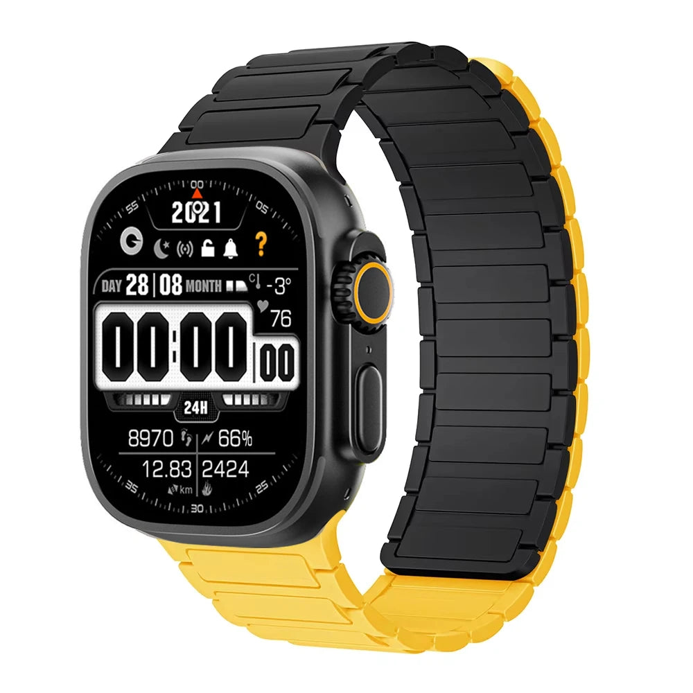 Magnetiskt silikon Klockarmband