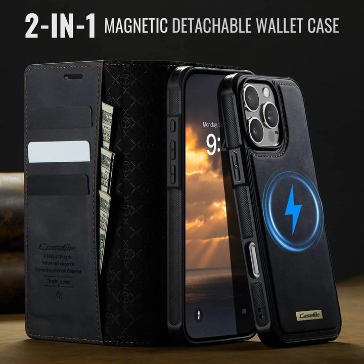 RFID Detachable Leather Card Holder Phone Case