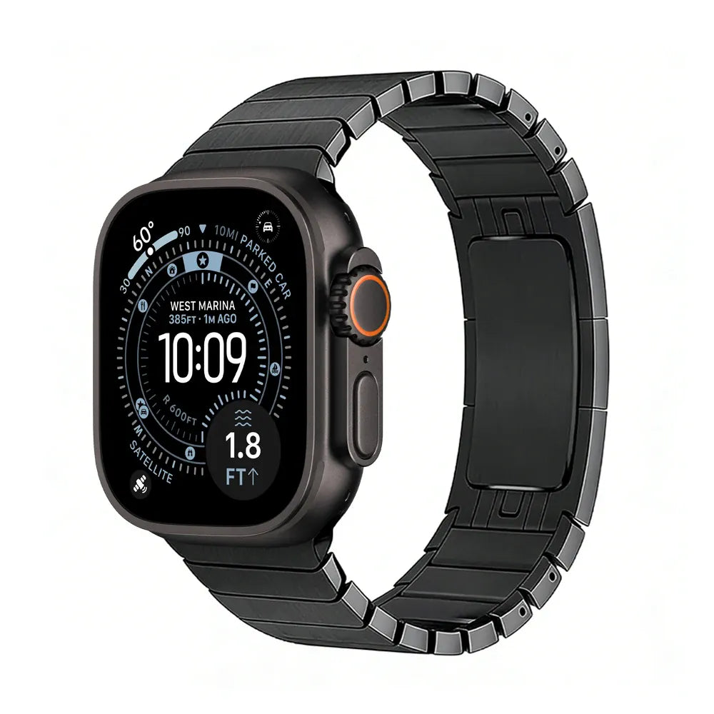 Link Stainless Steel Watch Band Black / 42mm (Series 10 / 11) DX092603
