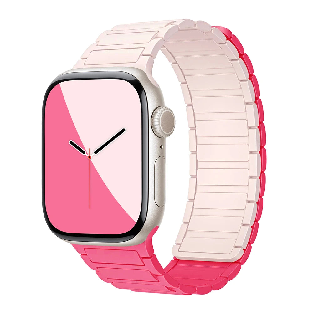 Magnetiskt silikon Klockarmband