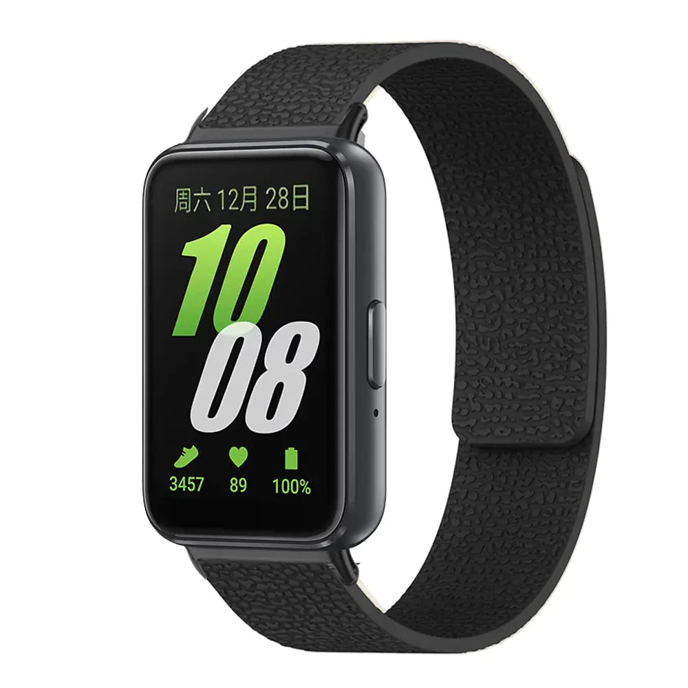 Silicone Magnetic Loop Band For Samsung Fit 3 Black / China Mainland / for Galaxy fit 3 200000049:2792782423#Black;200000051:100016945#for Galaxy fit 3;200007763:201336100