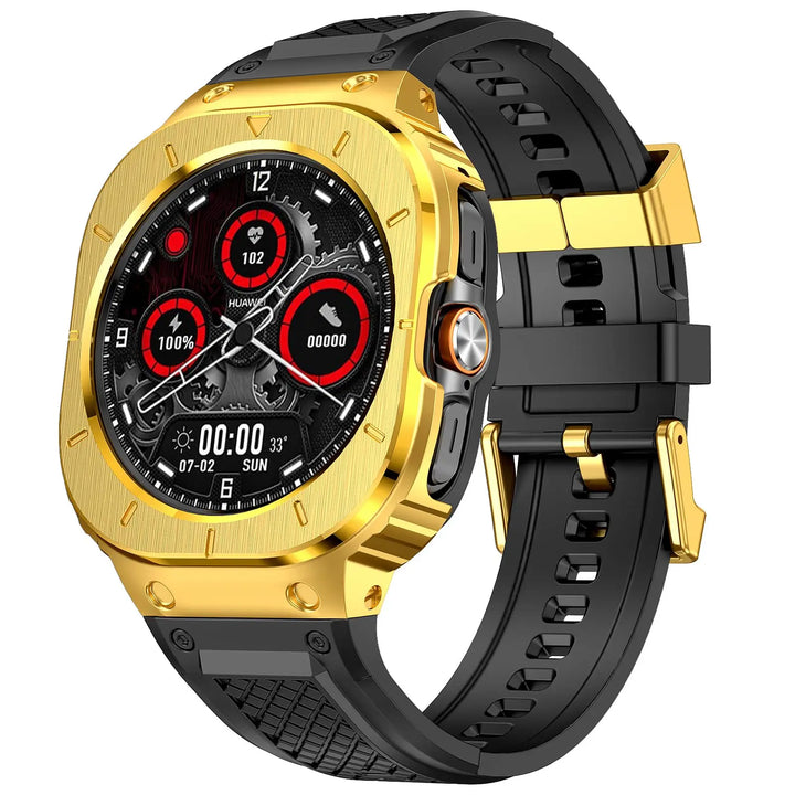 Tactical Band With Shockproof Case For Samsung Watch Ultra Gold / galaxy ultra 47mm 200000049:350686#gold;200000051:100016949#galaxy ultra 47mm;200007763:201336100