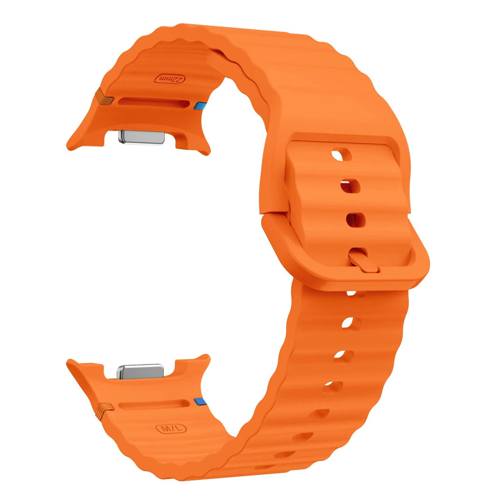 Silicone Sports Band For Samsung Watch 8 Orange / galaxy watch 8 40mm 200000049:1366657163#orange;200000051:100016950#galaxy watch 8 40mm;200007763:201336100