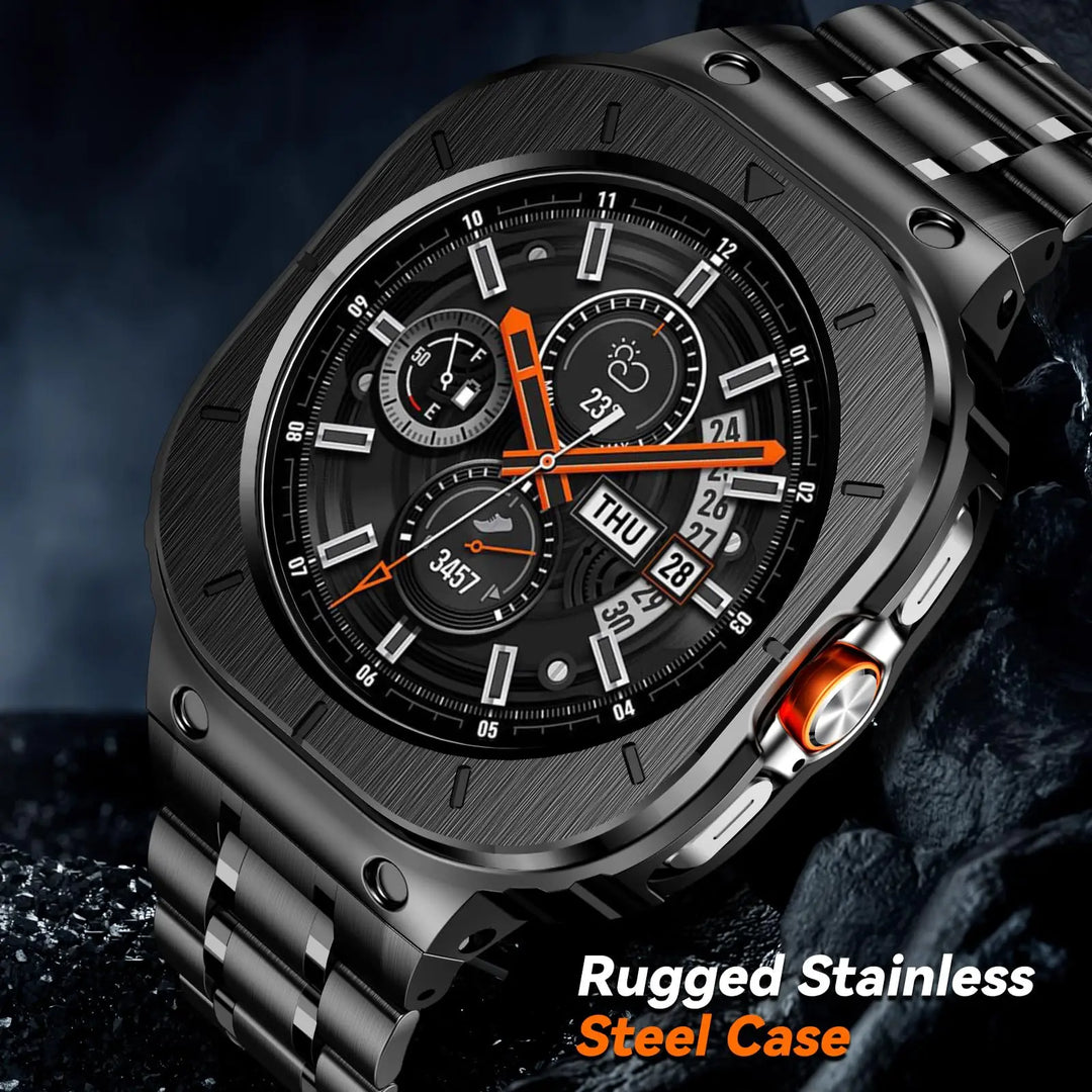 Stainless Steel Band With Shockproof Case For Samsung Watch Ultra