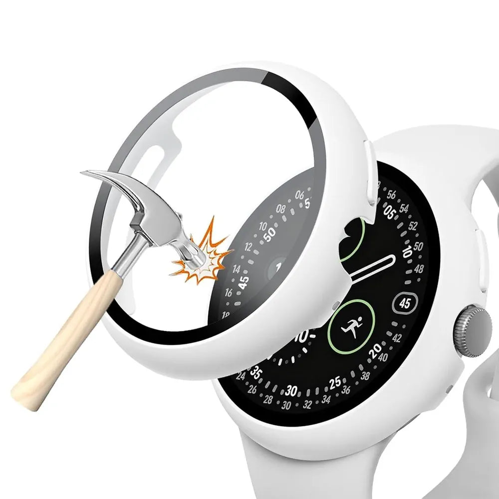 Tempered Glass Case For Google Pixel Watch Pixel Watch 4 45mm / white DX25011132L04