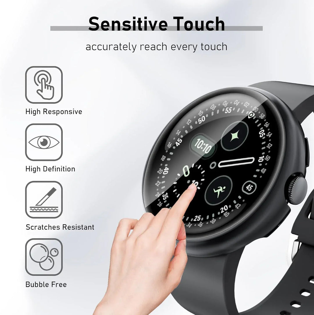 Tempered Glass Case For Google Pixel Watch