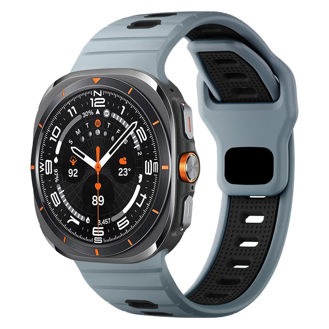 2 Tone Sports Watch Band for Samsung Watch 7 Ultra Obsidian - Black DX241118103