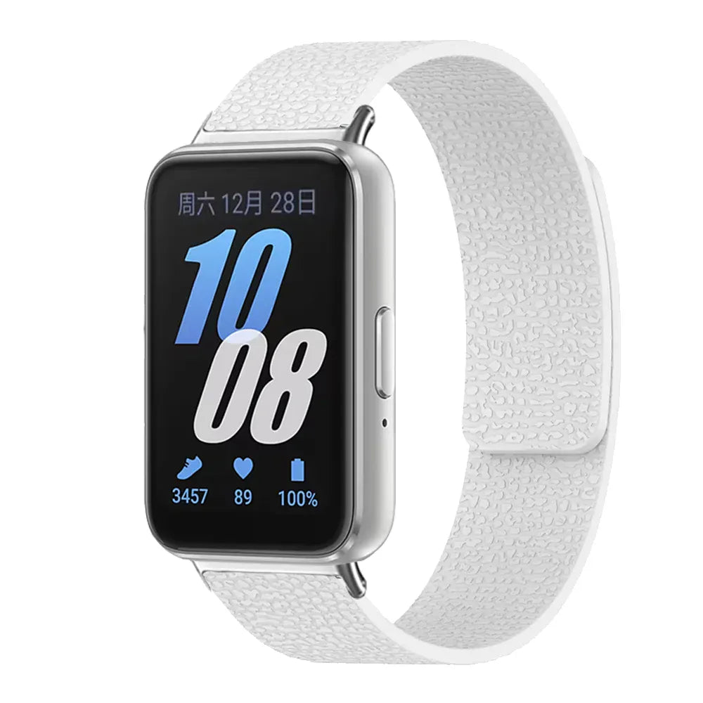 Silicone Magnetic Loop Band For Samsung Fit 3 White / China Mainland / for Galaxy fit 3 200000049:5057743953#White;200000051:100016945#for Galaxy fit 3;200007763:201336100