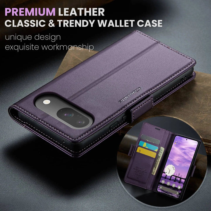 RFID Leather Card Holder Case For Google Pixel