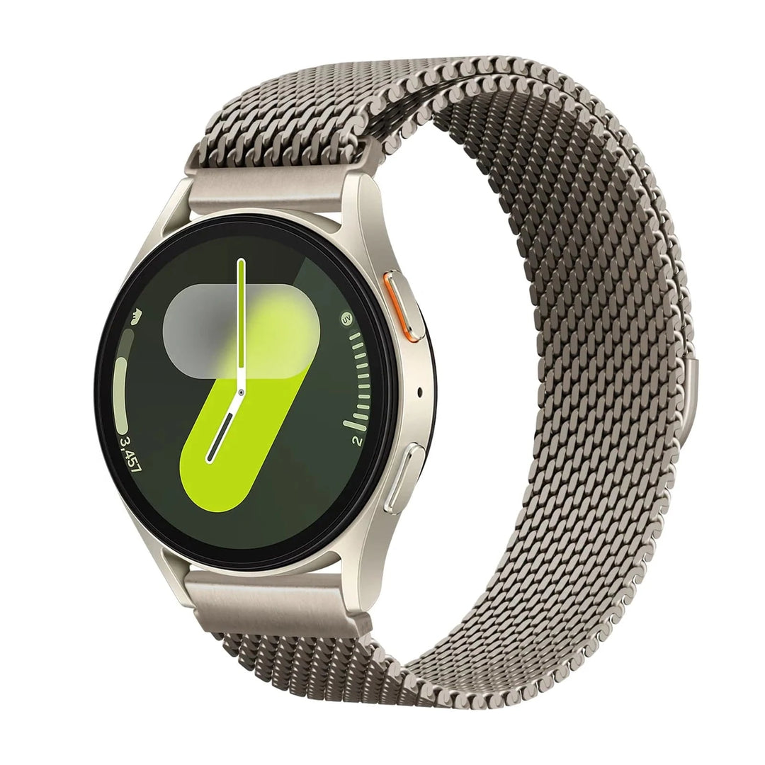 Thick Milanese Stainless Steel Watch Band For Samsung Titanium / Galaxy Watch Active 2 40mm 44mm DX250317B03