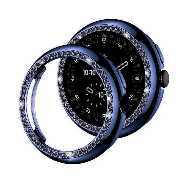 Rhinestone Diamond Case For Google Pixel Watch Blue / Pixel Watch 4 41mm DX2508293S08