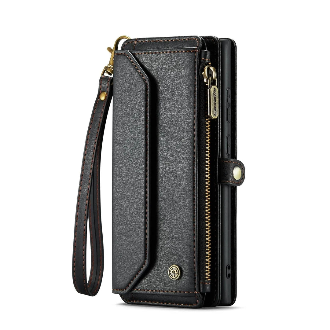 RFID Crossbody Leather Wallet Case For Samsung Galaxy Galaxy S20 FE / Black CM20240918-03-Samsung S20 FE-Black