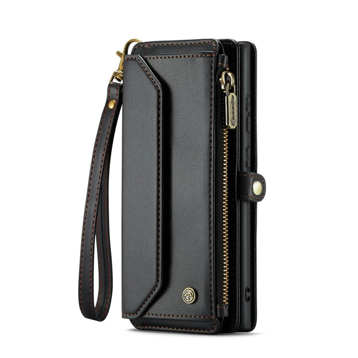 RFID Crossbody Leather Wallet Case For Samsung Galaxy Galaxy S20 FE / Black CM20240918-03-Samsung S20 FE-Black
