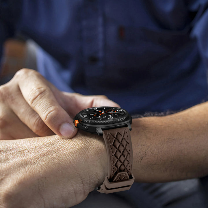 Quilted Leather Sports Band For Samsung Watch 8