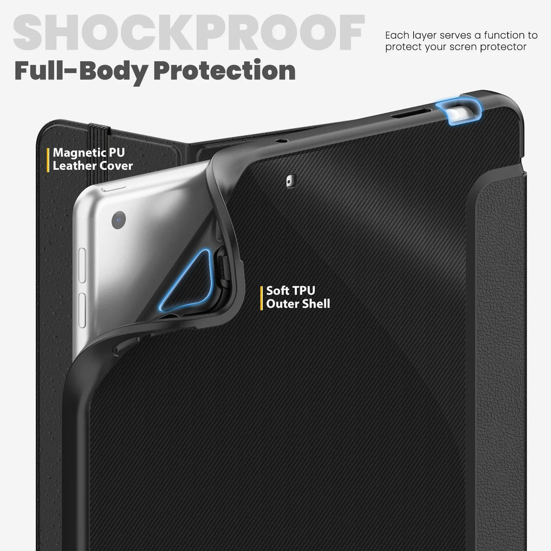 Leather Carbon Fiber Tablet Case
