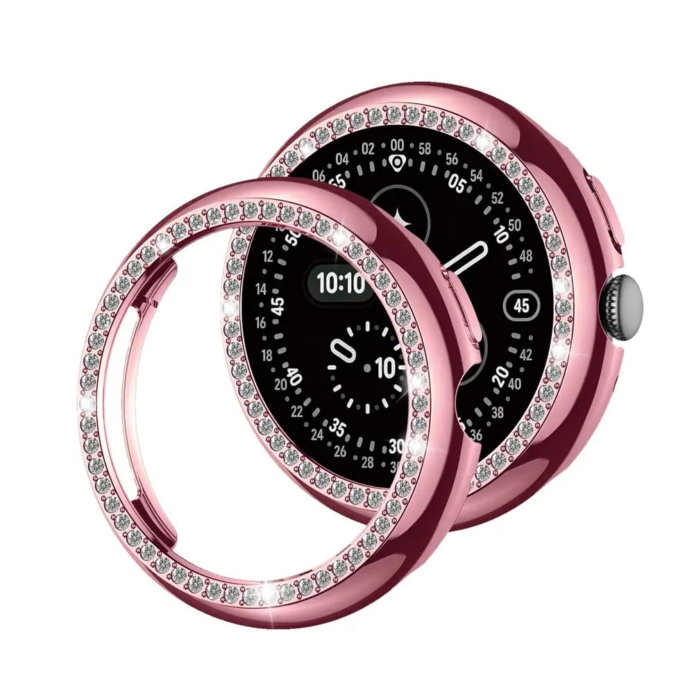 Rhinestone Diamond Case For Google Pixel Watch Pink / Pixel Watch 4 41mm DX2508293S06
