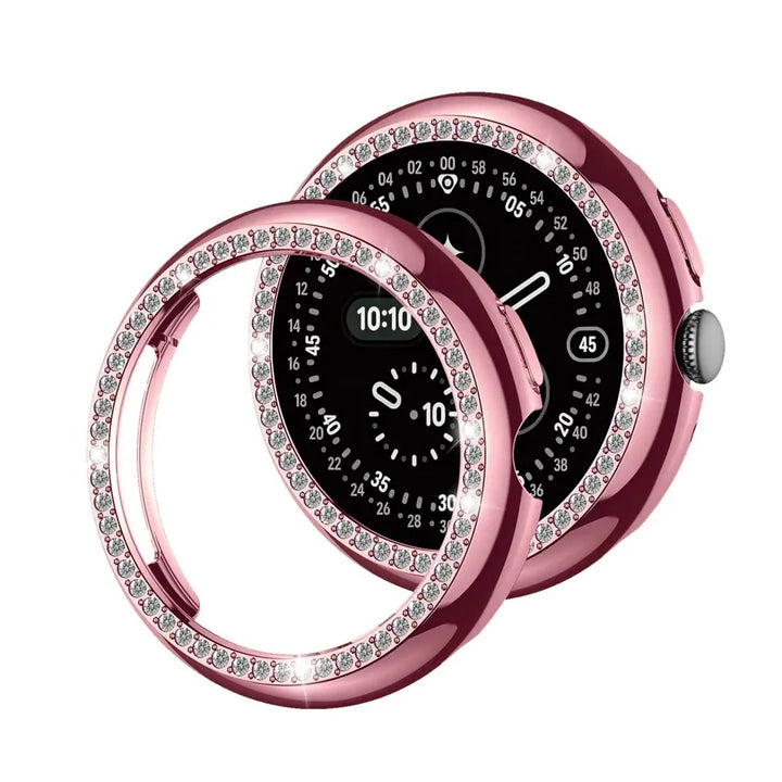 Rhinestone Diamond Case For Google Pixel Watch Pink / Pixel Watch 4 41mm DX2508293S06