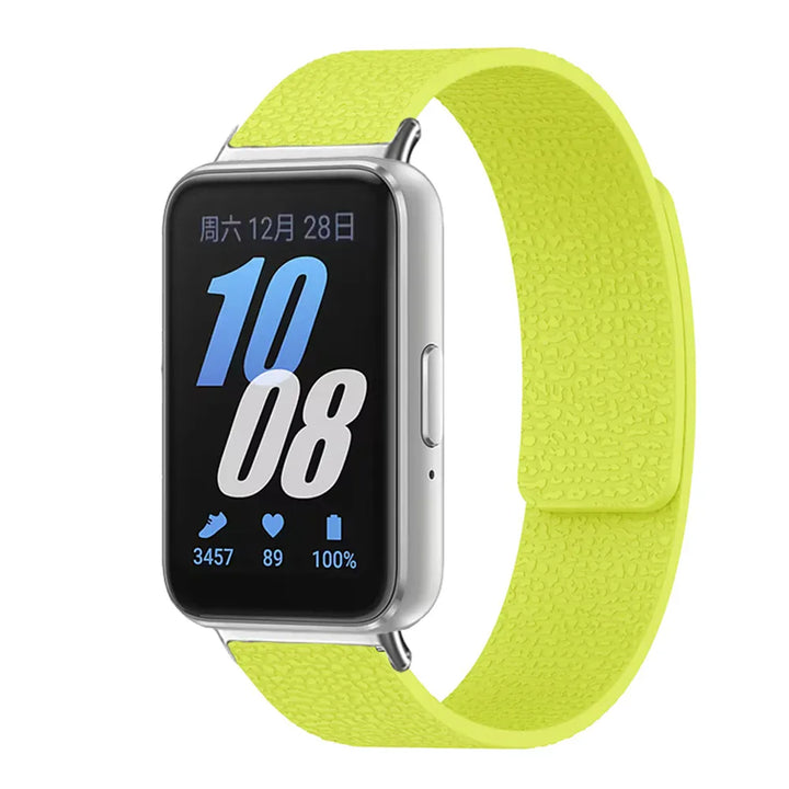 Silicone Magnetic Loop Band For Samsung Fit 3 Fluorescent Green / China Mainland / for Galaxy fit 3 200000049:175#Fluorescent Green;200000051:100016945#for Galaxy fit 3;200007763:201336100