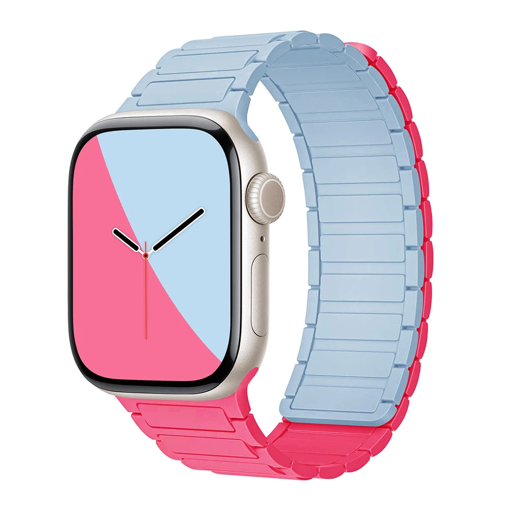 Magnetiskt silikon Klockarmband