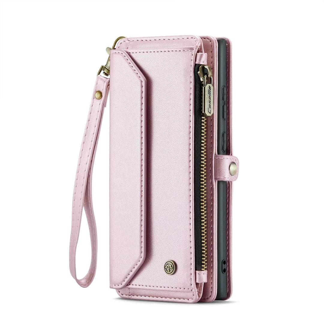 RFID Crossbody Leather Wallet Case For Samsung Galaxy Galaxy S20 FE / Pink CM20240918-03-Samsung S20 FE-Pink