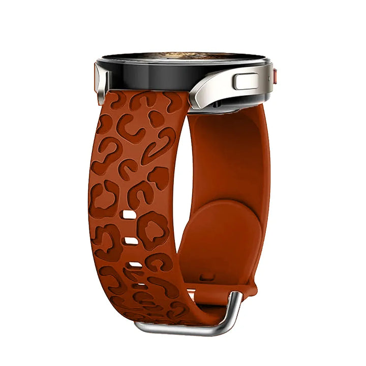 Leopard Sports Band For Samsung Watch Galaxy 4 40mm 44mm / Brown DX251210106
