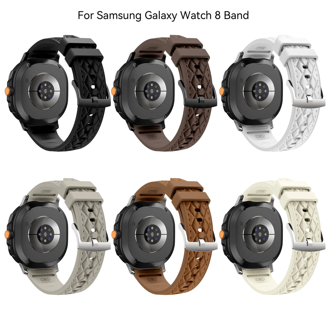 Quilted Leather Sports Band For Samsung Watch 8