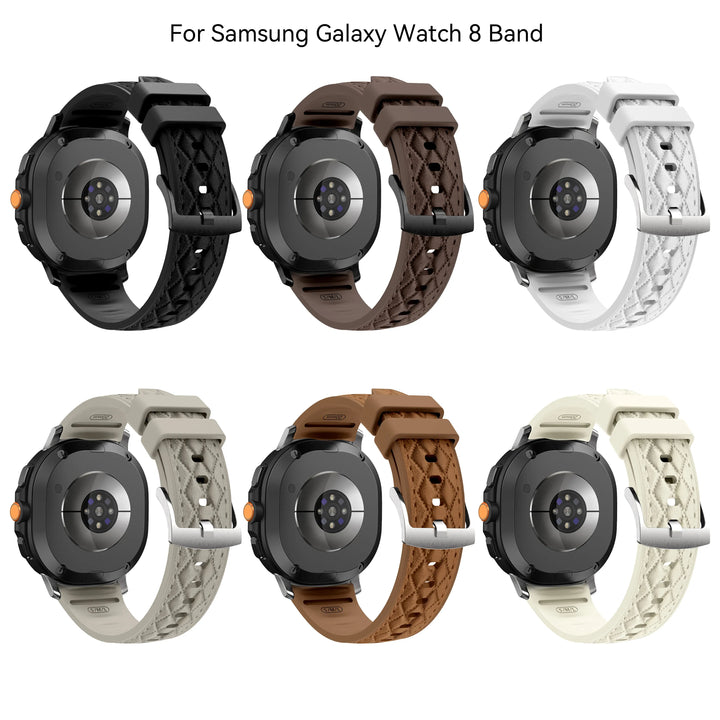 Quilted Leather Sports Band For Samsung Watch 8