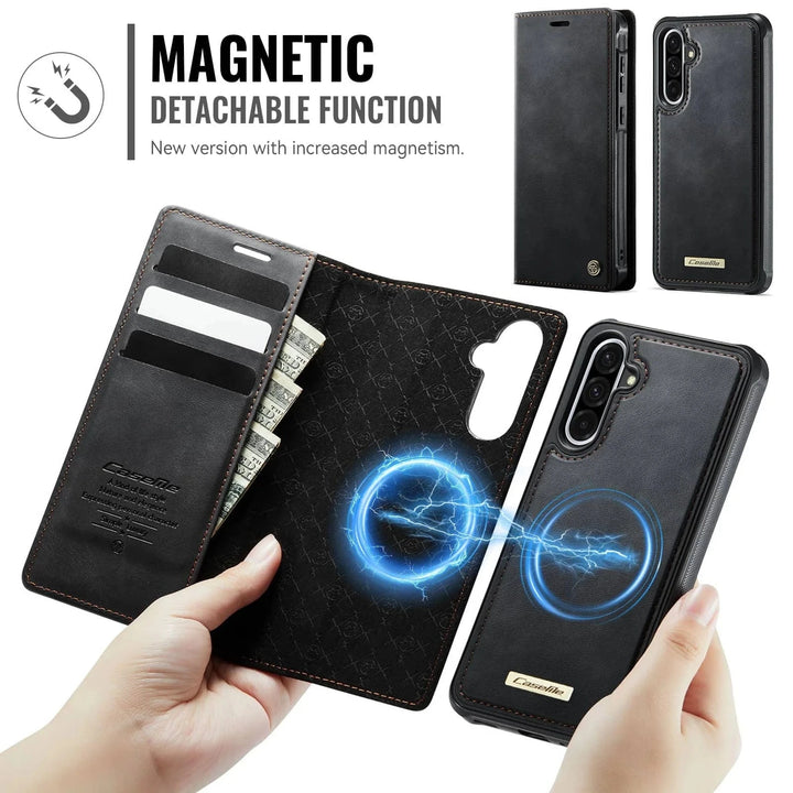 RFID Detachable Leather Card Holder Case For Samsung A Series