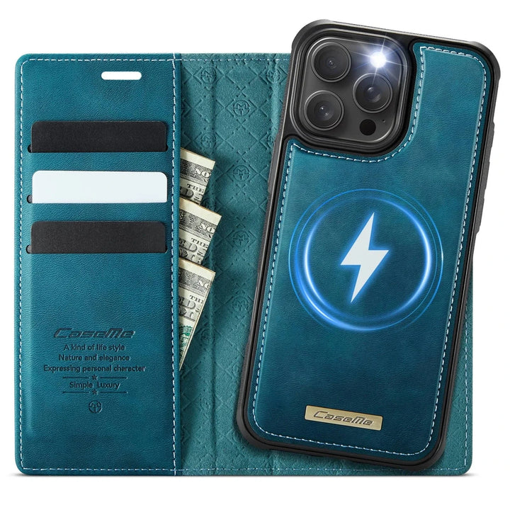 RFID Detachable Leather Card Holder Phone Case iPhone 13 Pro / Blue CM20250830-02-iPhone 13 Pro-Blue